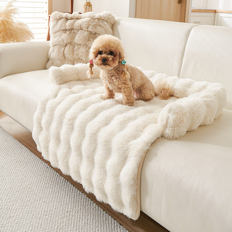 Pets Plush Calming Bed