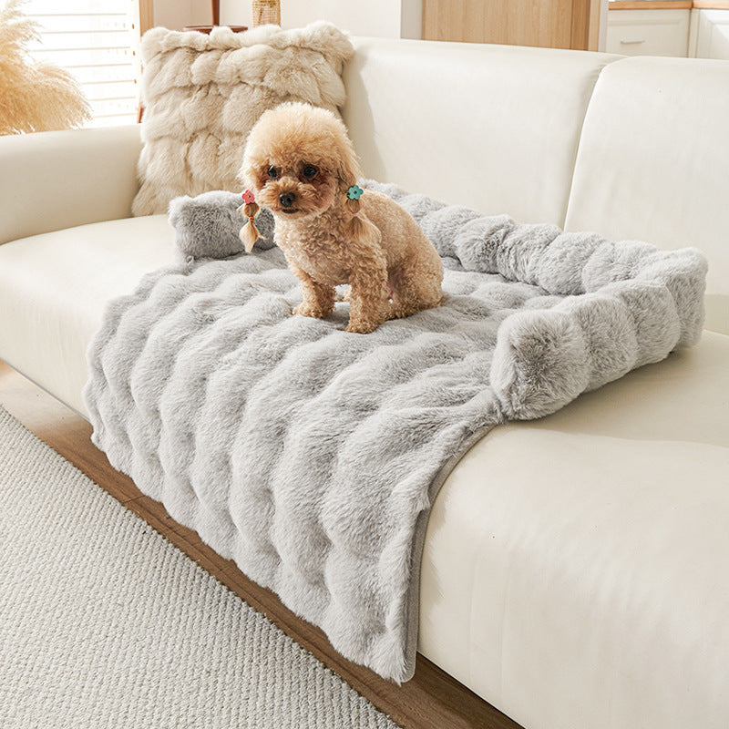 Pets Plush Calming Bed