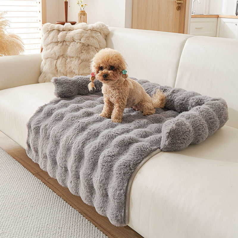 Pets Plush Calming Bed