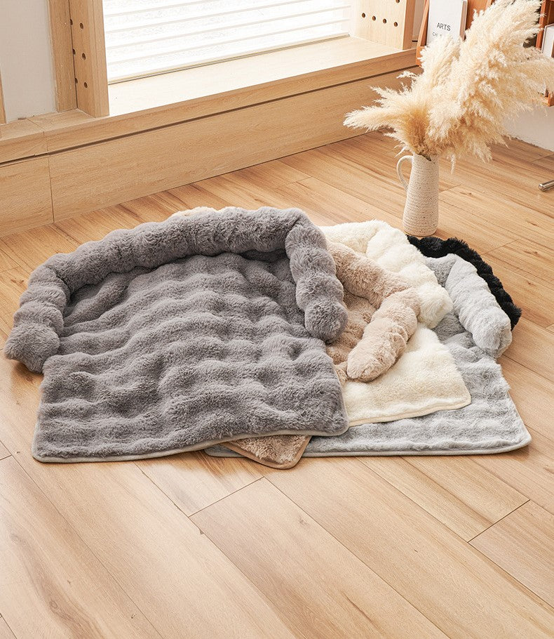 Pets Plush Calming Bed